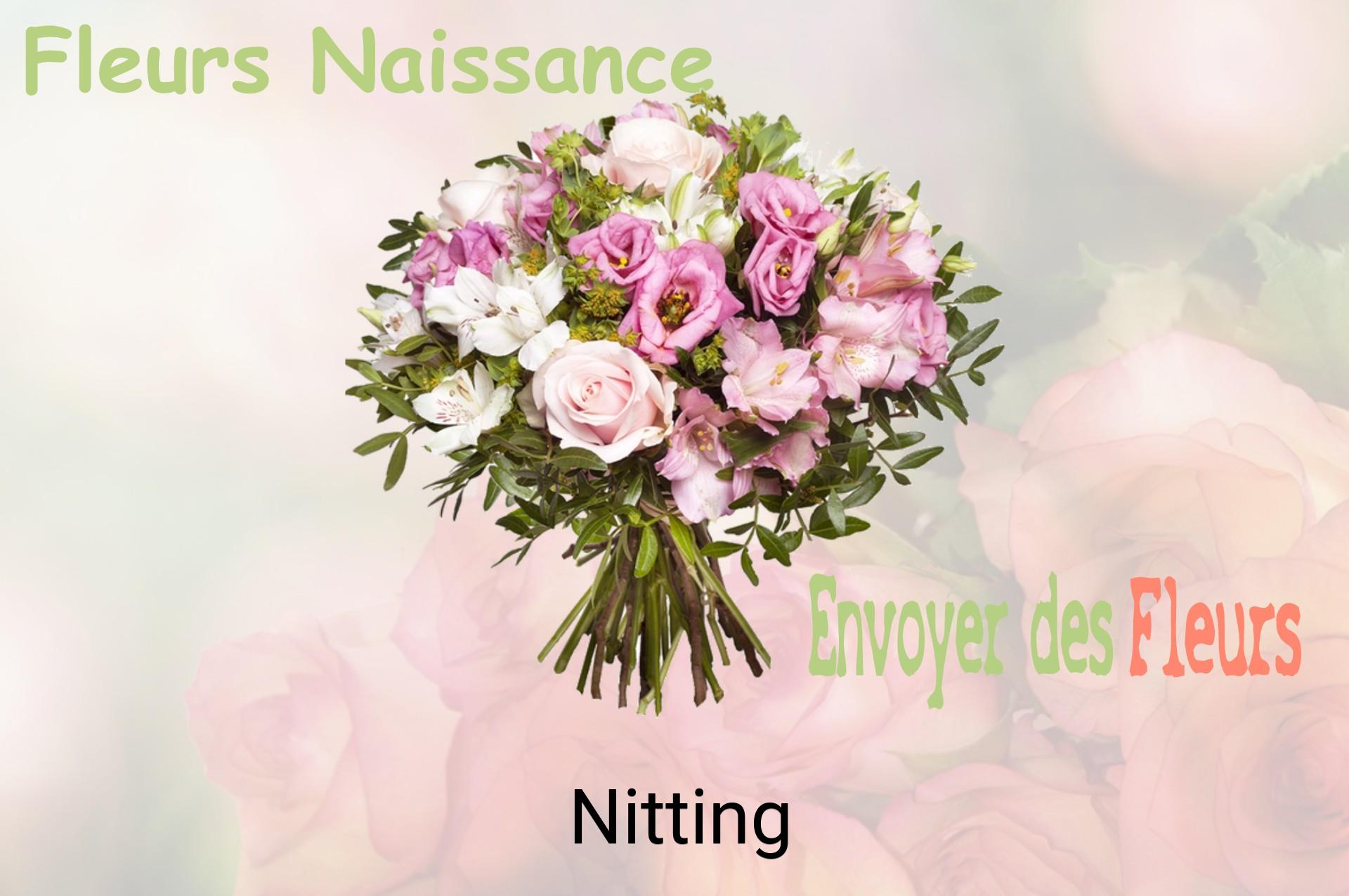 Bouquet de fleurs de naissance livré à Nitting